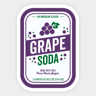 Grape Soda halloween couple Sticker